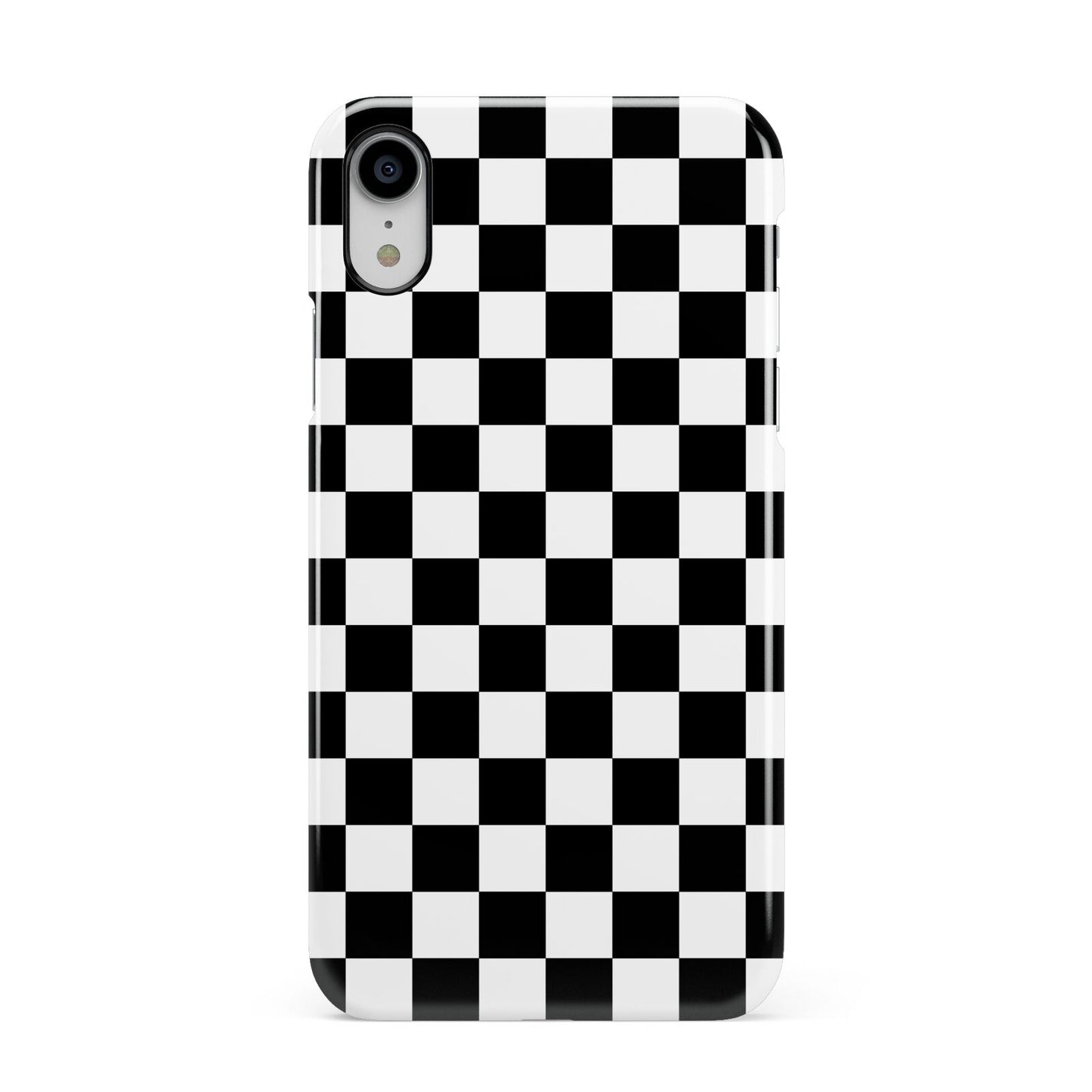 Custom Colour Check Apple iPhone XR White 3D Snap Case