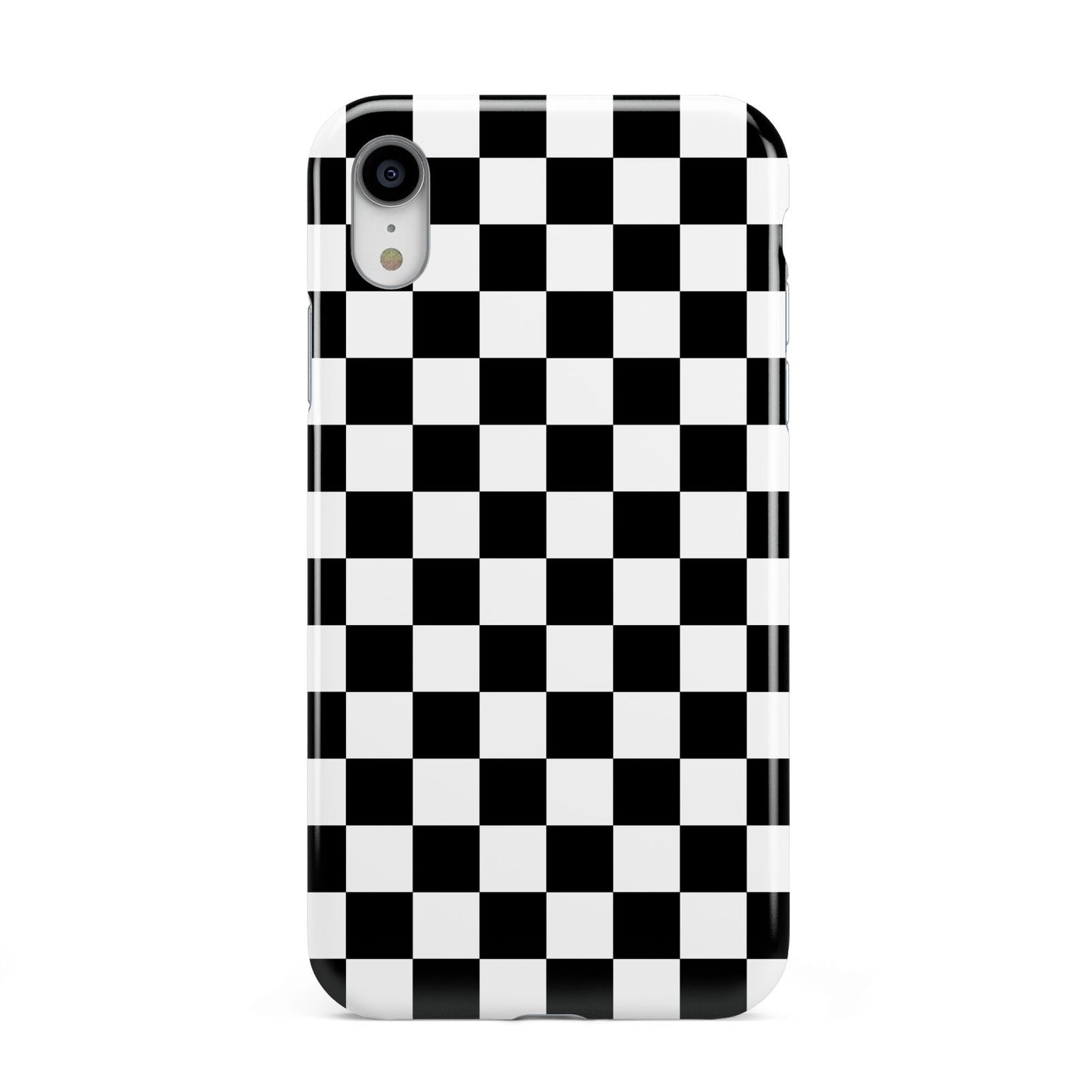 Custom Colour Check Apple iPhone XR White 3D Tough Case