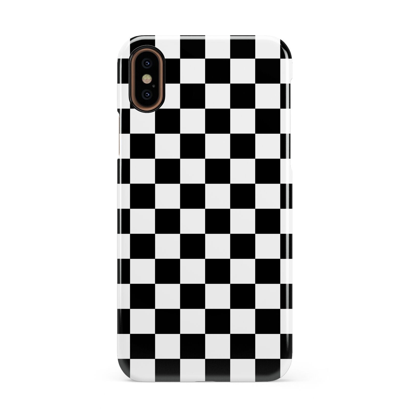 Custom Colour Check Apple iPhone XS 3D Snap Case