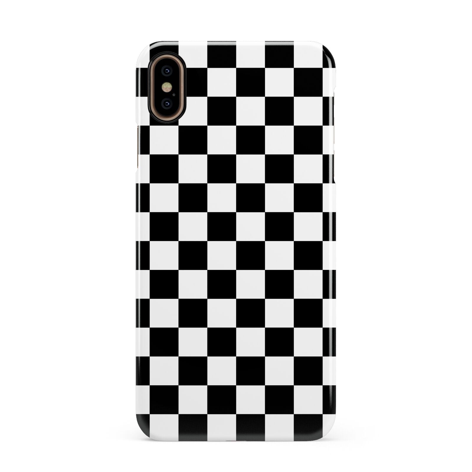 Custom Colour Check Apple iPhone Xs Max 3D Snap Case