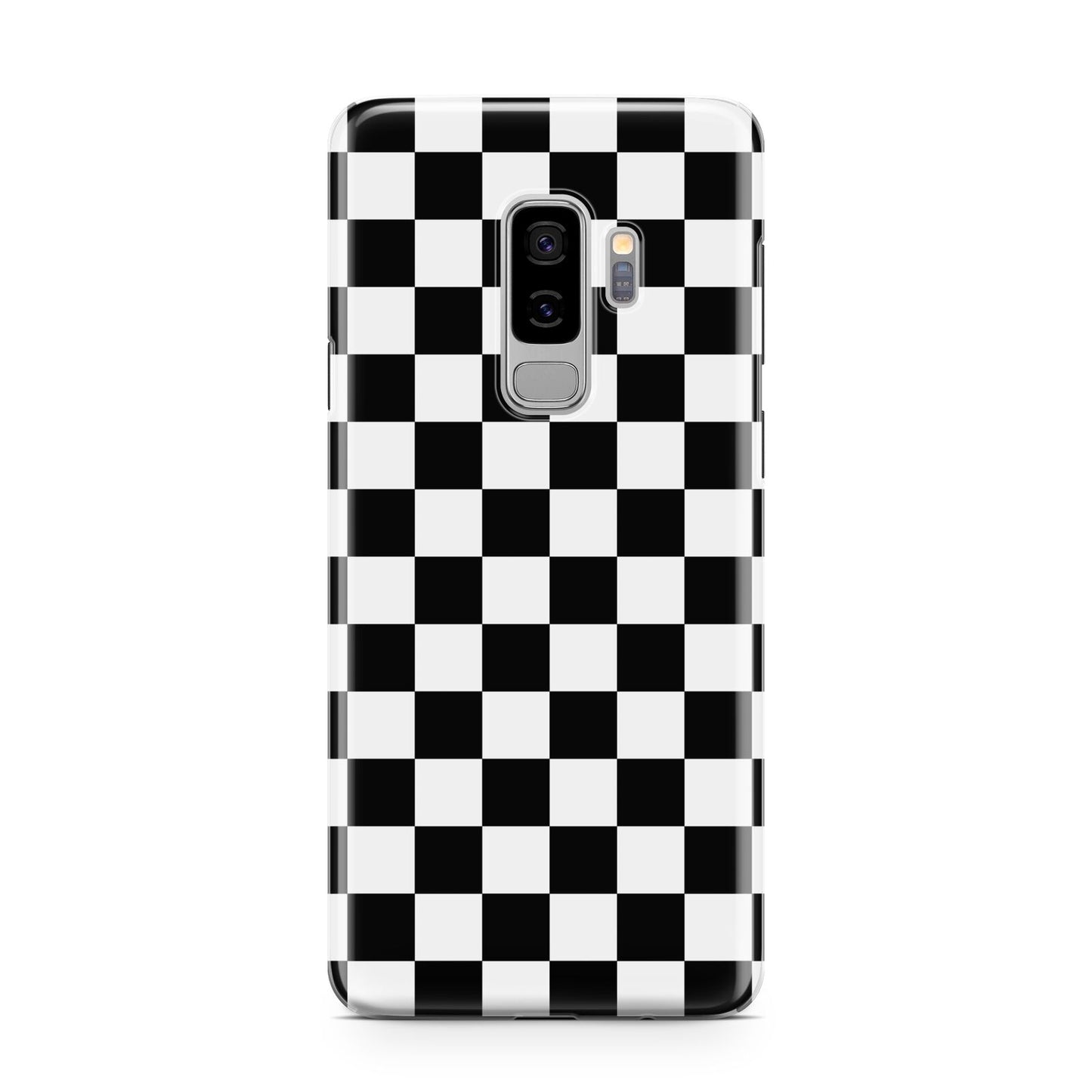 Custom Colour Check Samsung Galaxy S9 Plus Case on Silver phone