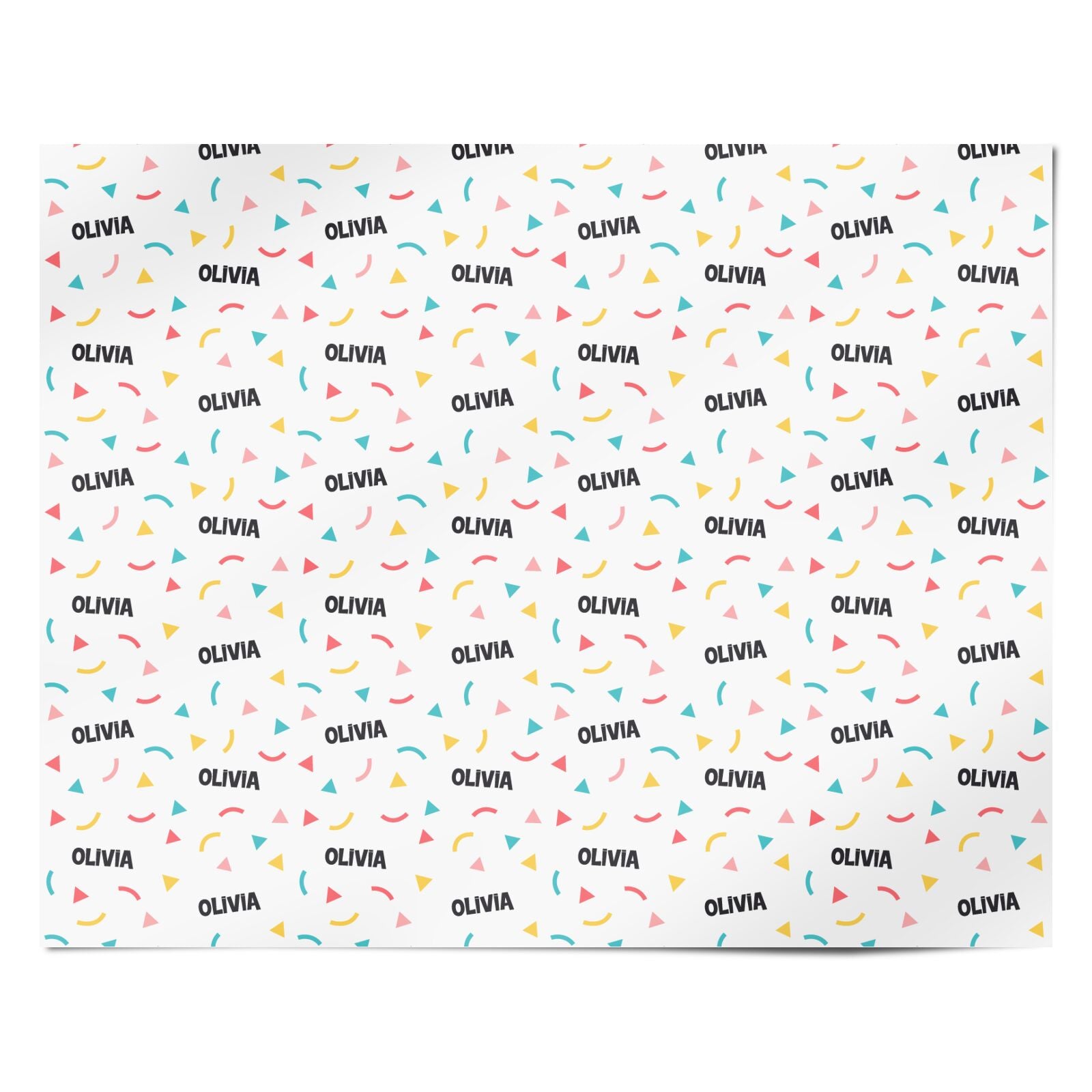 Custom Confetti Personalised Wrapping Paper Alternative