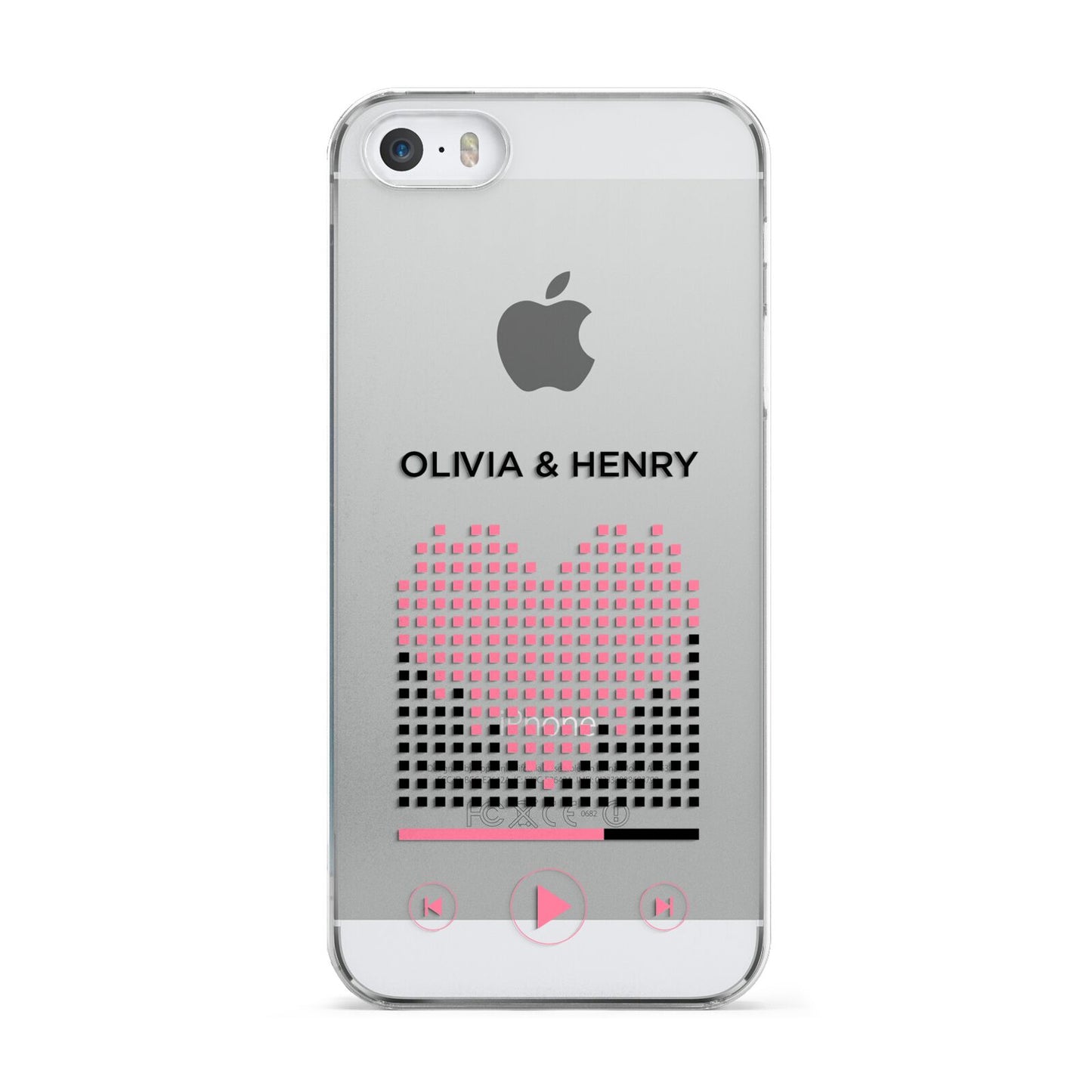 Custom Couples Music Apple iPhone 5 Case