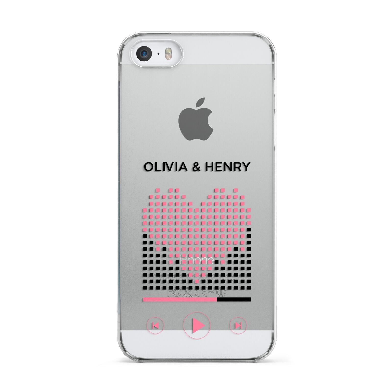 Custom Couples Music Apple iPhone 5 Case