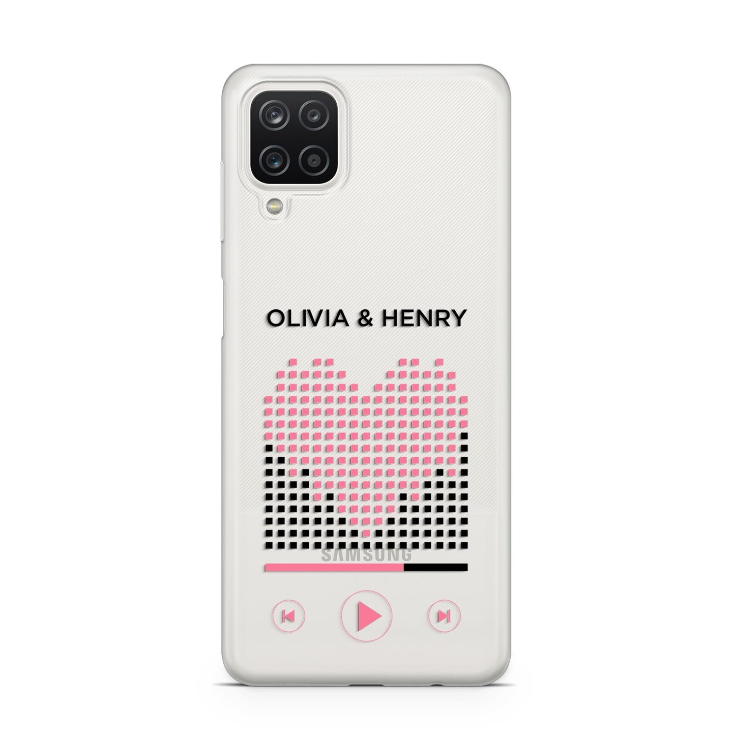 Custom Couples Music Samsung A12 Case