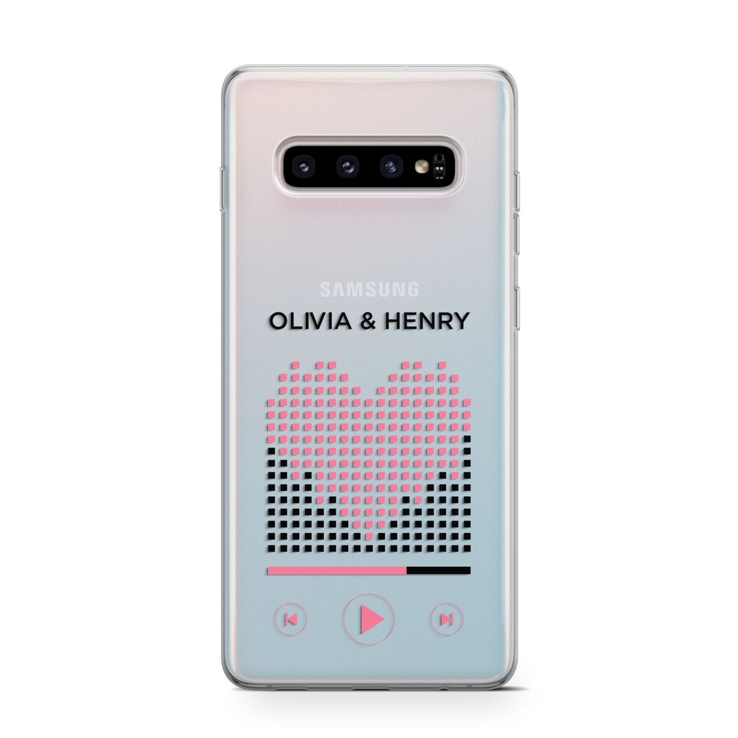 Custom Couples Music Samsung Galaxy S10 Case