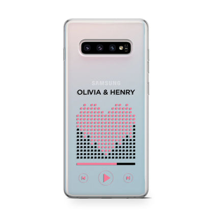 Custom Couples Music Samsung Galaxy S10 Case