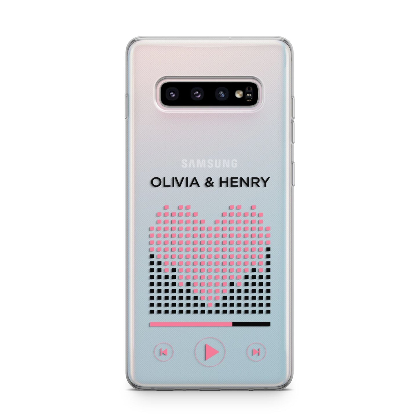 Custom Couples Music Samsung Galaxy S10 Plus Case