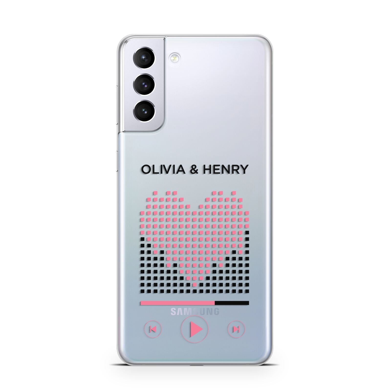 Custom Couples Music Samsung S21 Plus Case