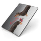 Custom Dachshund Apple iPad Case on Grey iPad Side View