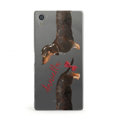 Custom Dachshund Sony Xperia Case