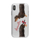 Custom Dachshund iPhone X Bumper Case on Silver iPhone Alternative Image 1