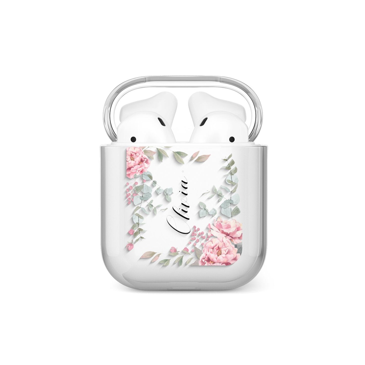 Custom Decorative Floral AirPods Case