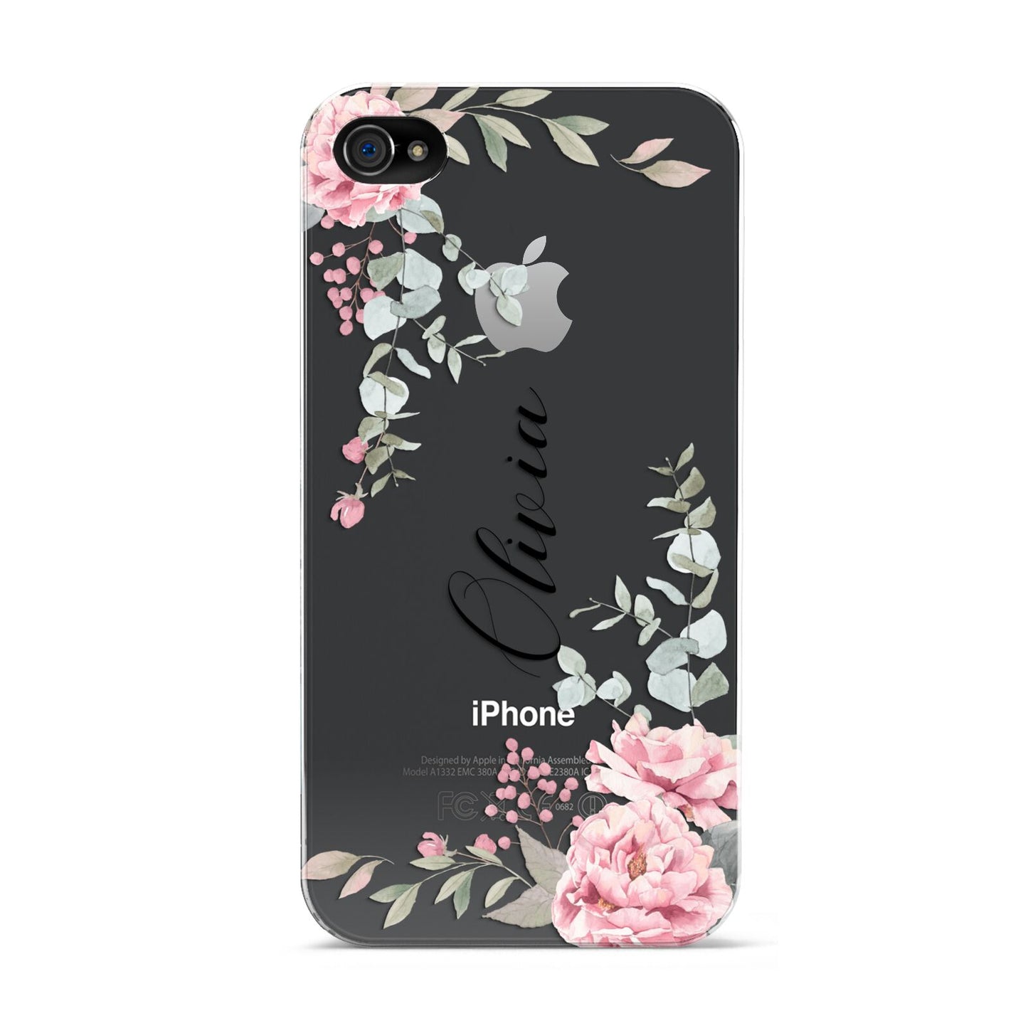 Custom Decorative Floral Apple iPhone 4s Case