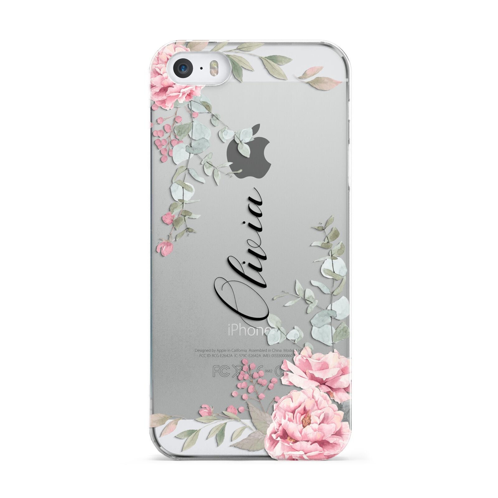 Custom Decorative Floral Apple iPhone 5 Case