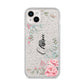 Custom Decorative Floral iPhone 14 Plus Glitter Tough Case Starlight