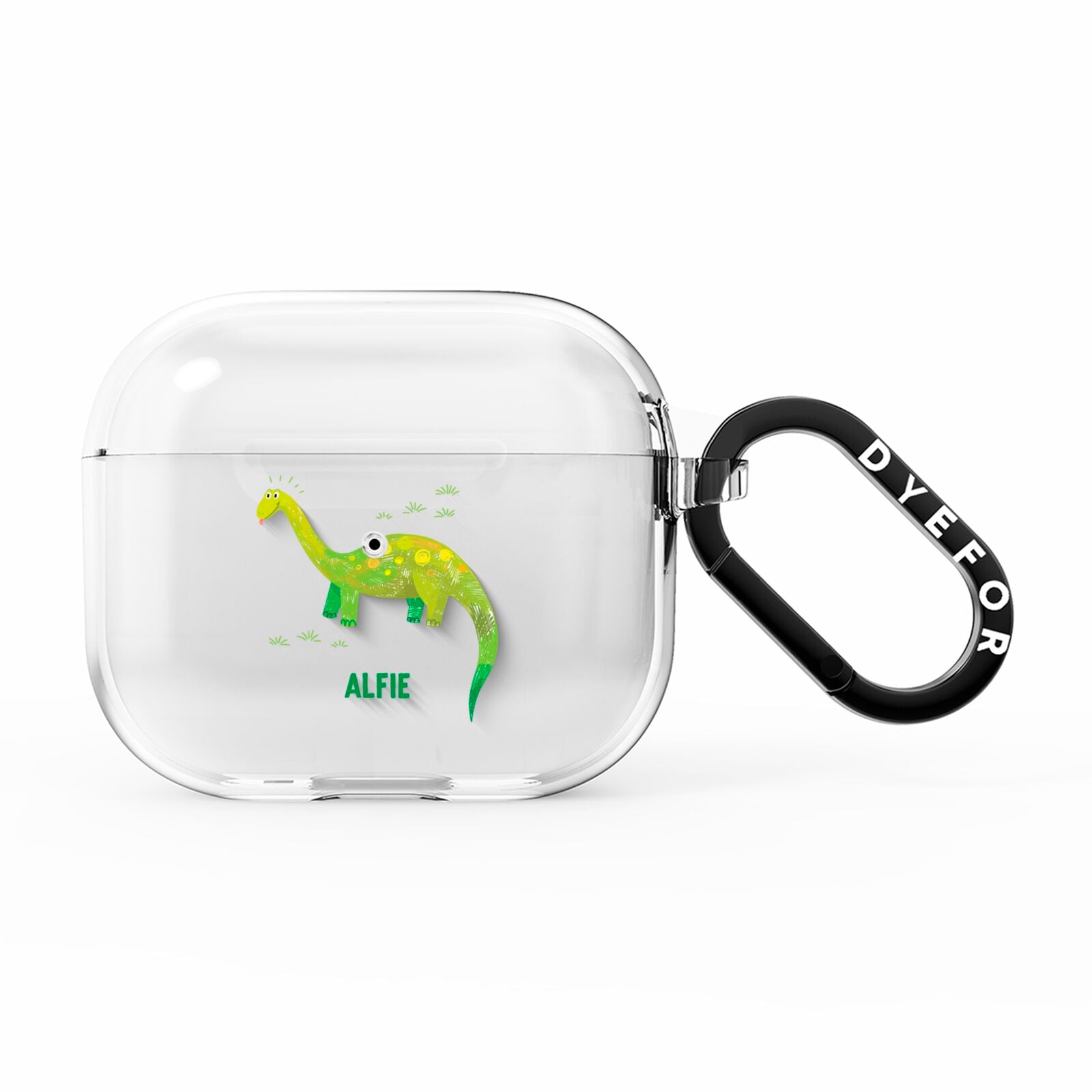 Custom Dinosaur AirPods Clear Case 3rd Gen