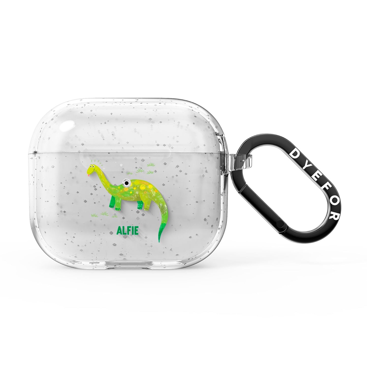 Custom Dinosaur AirPods Glitter Case 3rd Gen