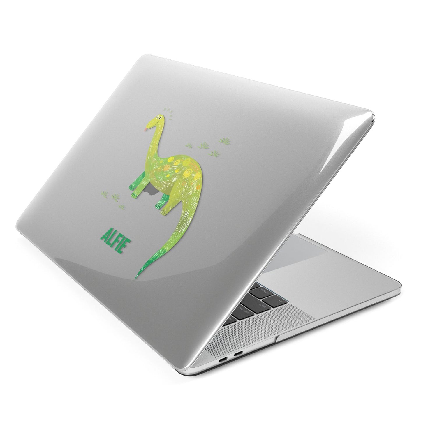 Custom Dinosaur Apple MacBook Case Side View