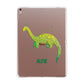 Custom Dinosaur Apple iPad Rose Gold Case