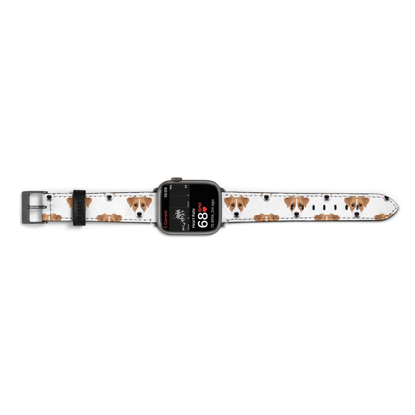 Custom Dog Apple Watch Strap Size 38mm Landscape Image Space Grey Hardware