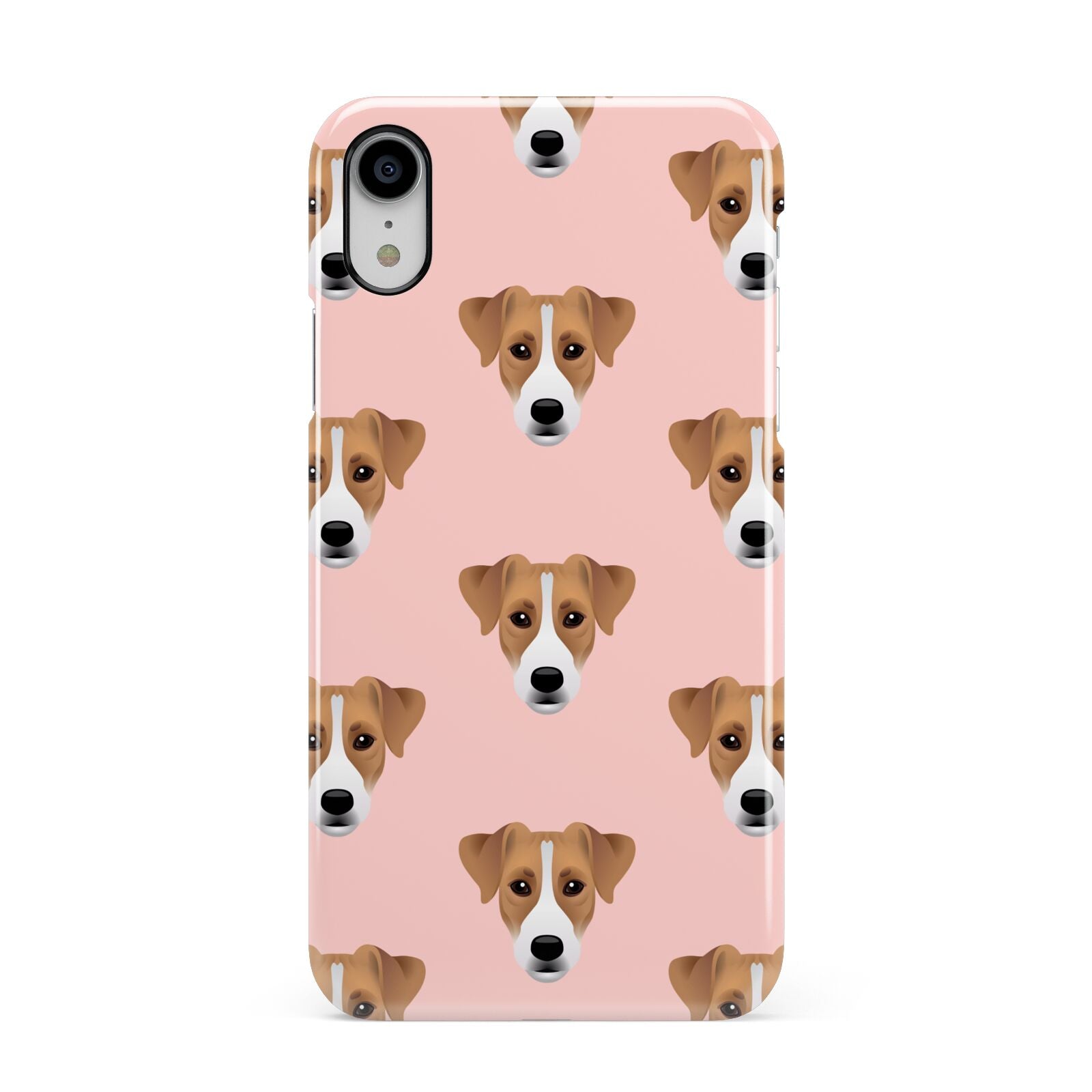 Custom Dog Apple iPhone XR White 3D Snap Case