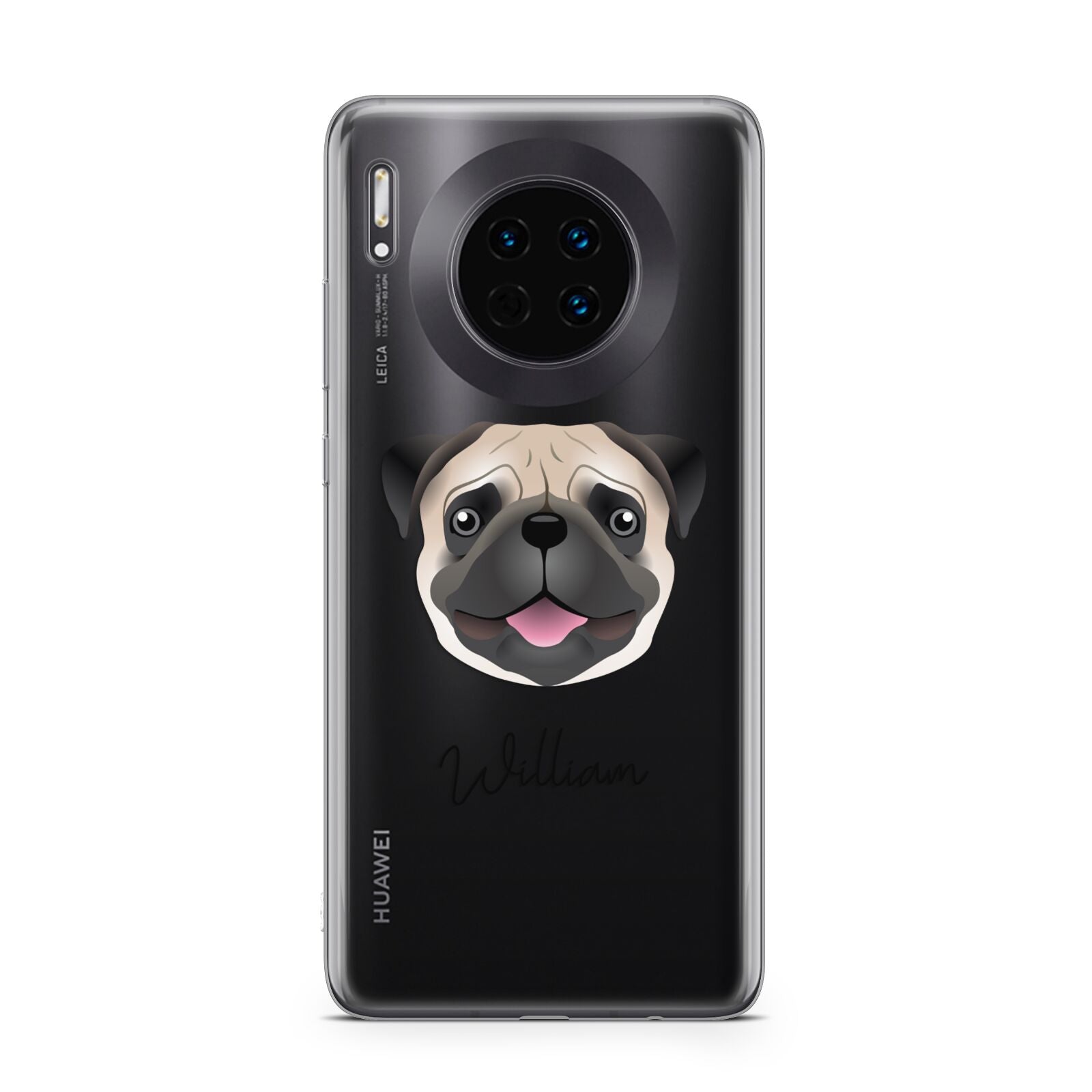 Custom Dog Illustration with Name Huawei Mate 30
