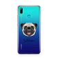 Custom Dog Illustration with Name Huawei P Smart 2019 Case