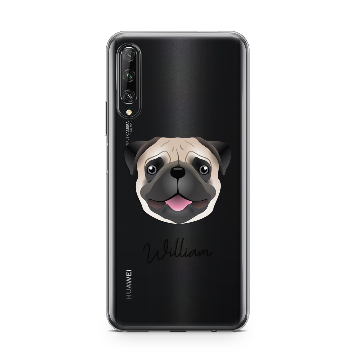 Custom Dog Illustration with Name Huawei P Smart Pro 2019