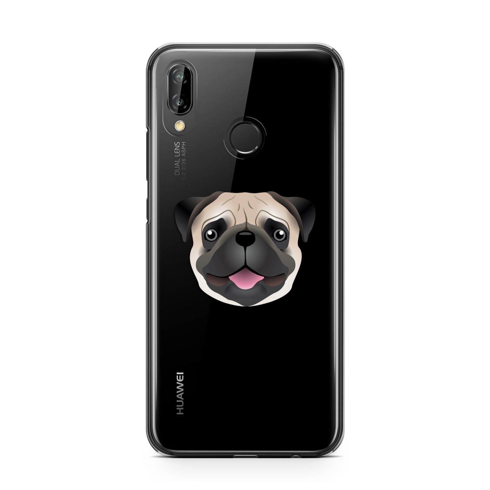Custom Dog Illustration with Name Huawei P20 Lite Phone Case