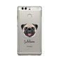 Custom Dog Illustration with Name Huawei P9 Case
