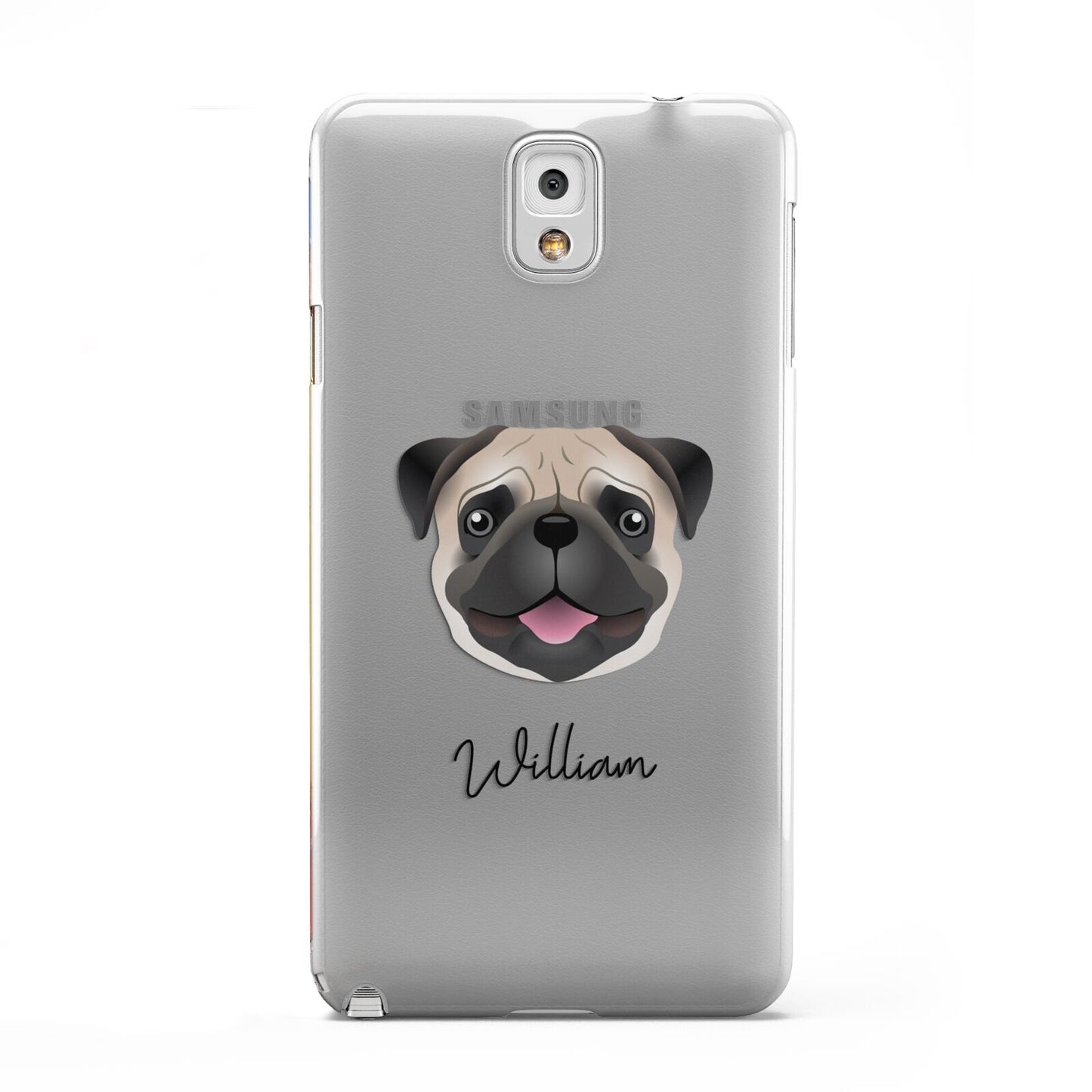 Custom Dog Illustration with Name Samsung Galaxy Note 3 Case