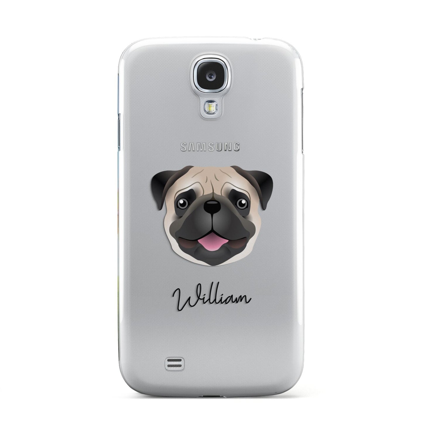 Custom Dog Illustration with Name Samsung Galaxy S4 Case