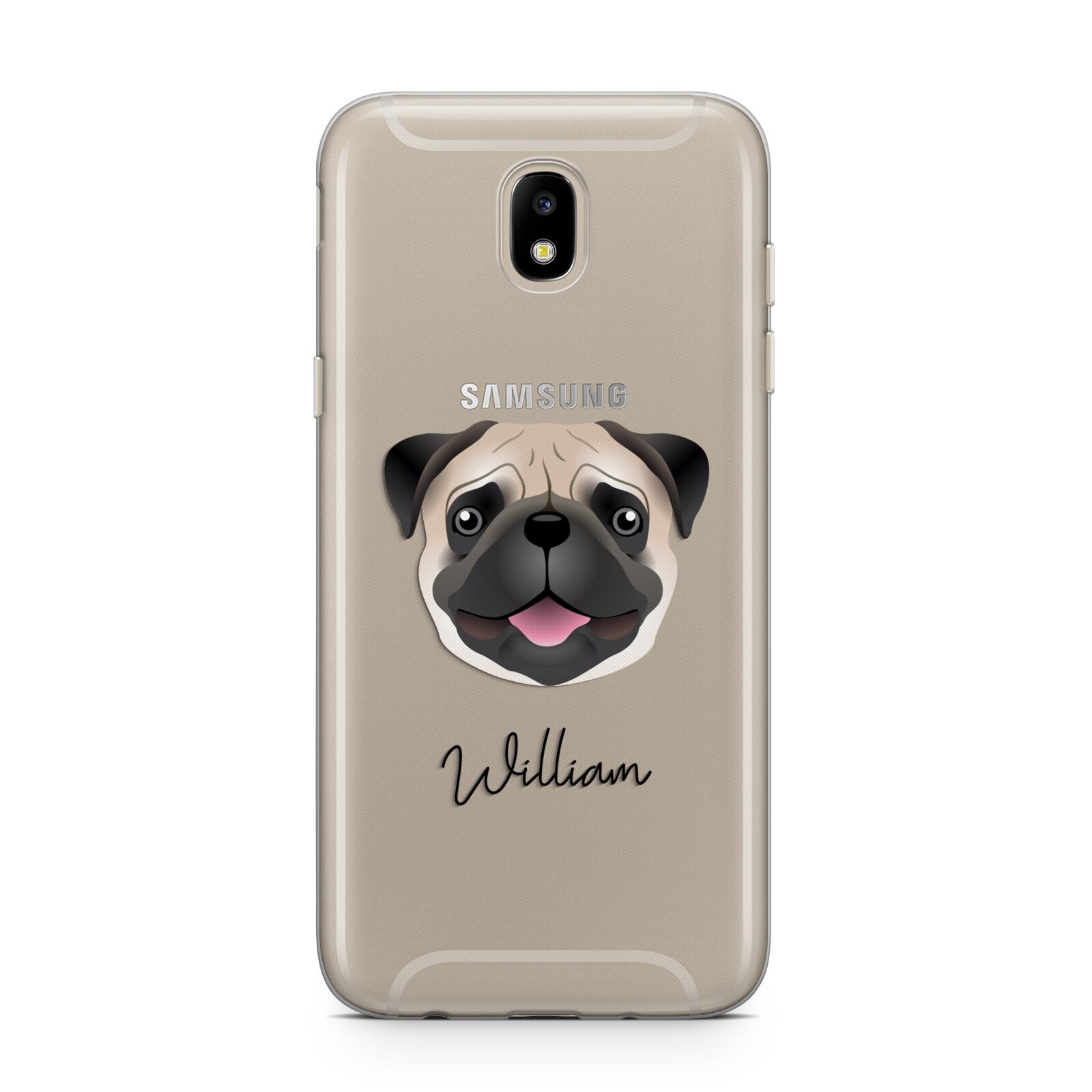 Custom Dog Illustration with Name Samsung J5 2017 Case