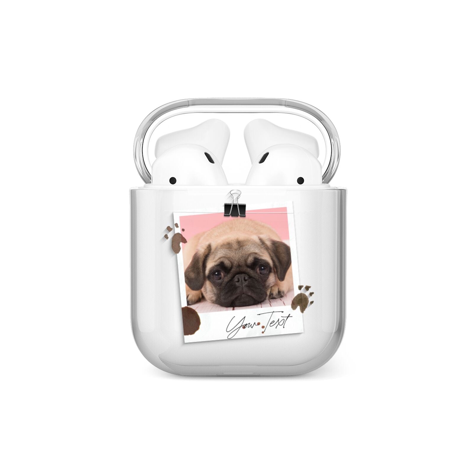 Custom Dog Picture with Name AirPods Case