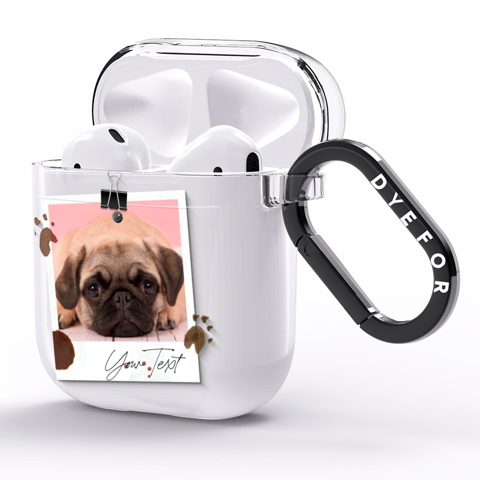 Custom Dog Picture with Name AirPods Case