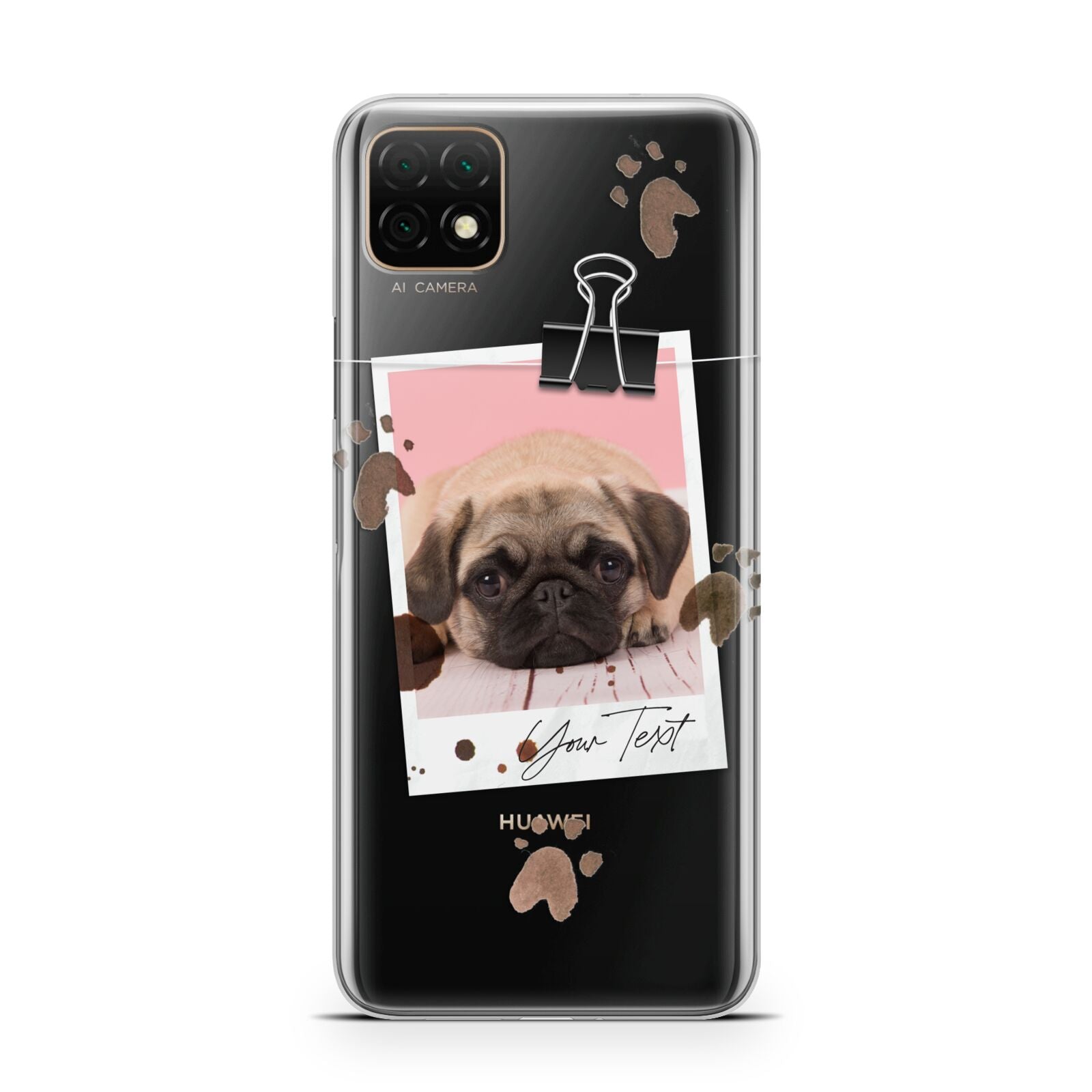 Custom Dog Picture with Name Huawei Enjoy 20 Phone Case