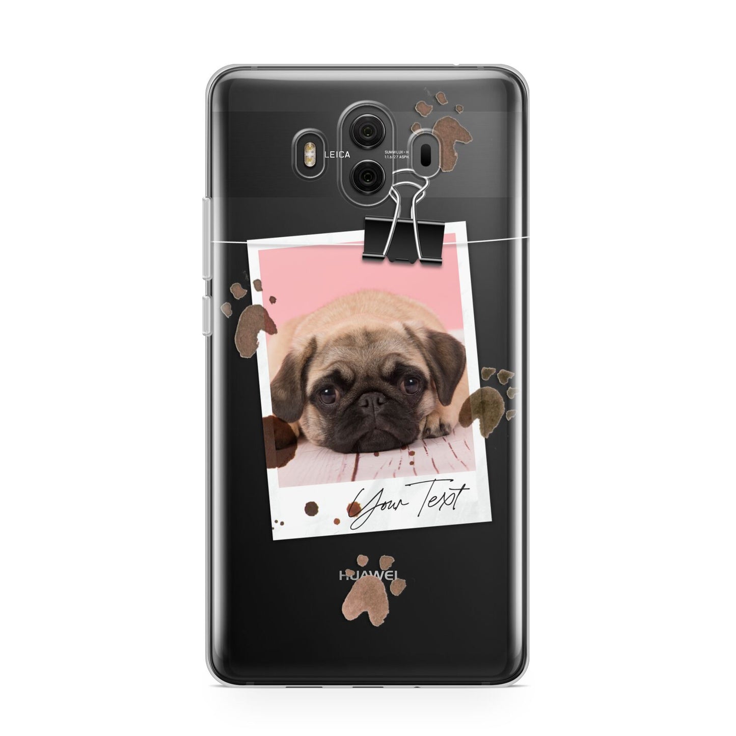 Custom Dog Picture with Name Huawei Mate 10 Protective Phone Case