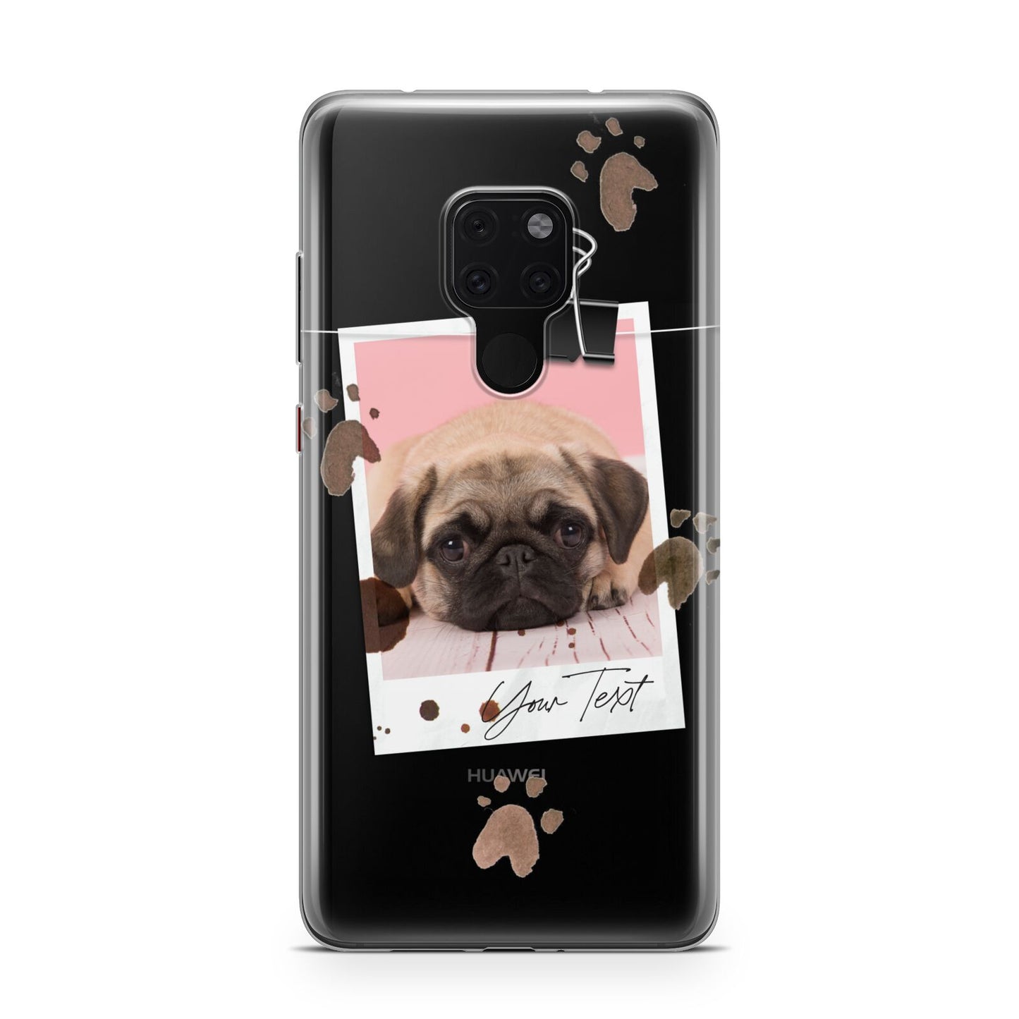 Custom Dog Picture with Name Huawei Mate 20 Phone Case