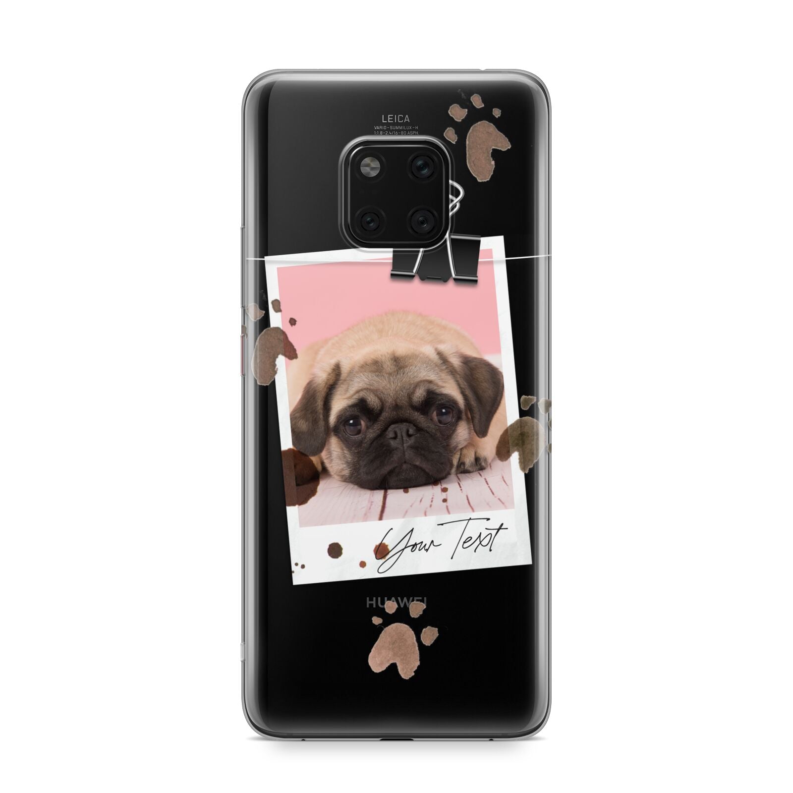 Custom Dog Picture with Name Huawei Mate 20 Pro Phone Case