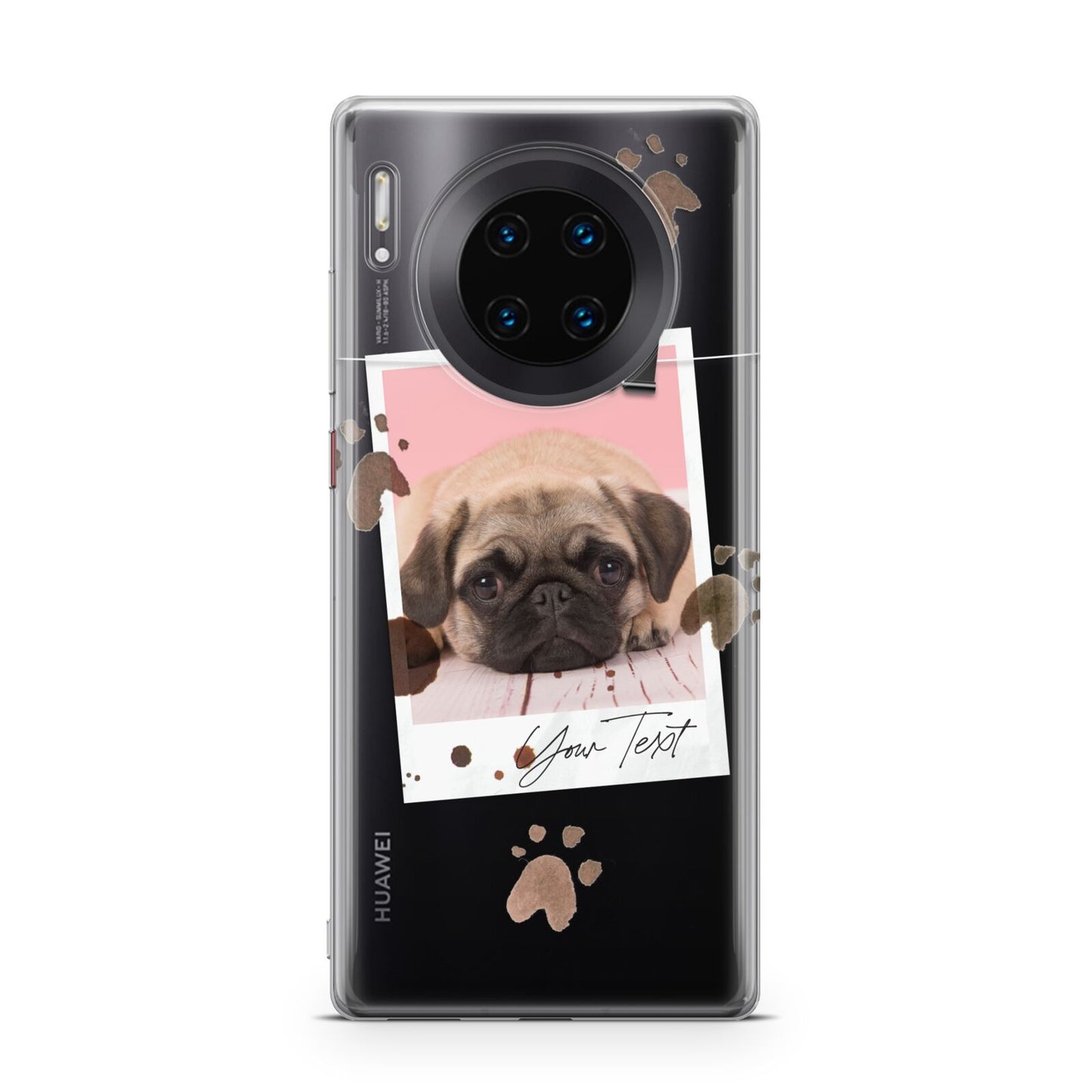 Custom Dog Picture with Name Huawei Mate 30 Pro Phone Case