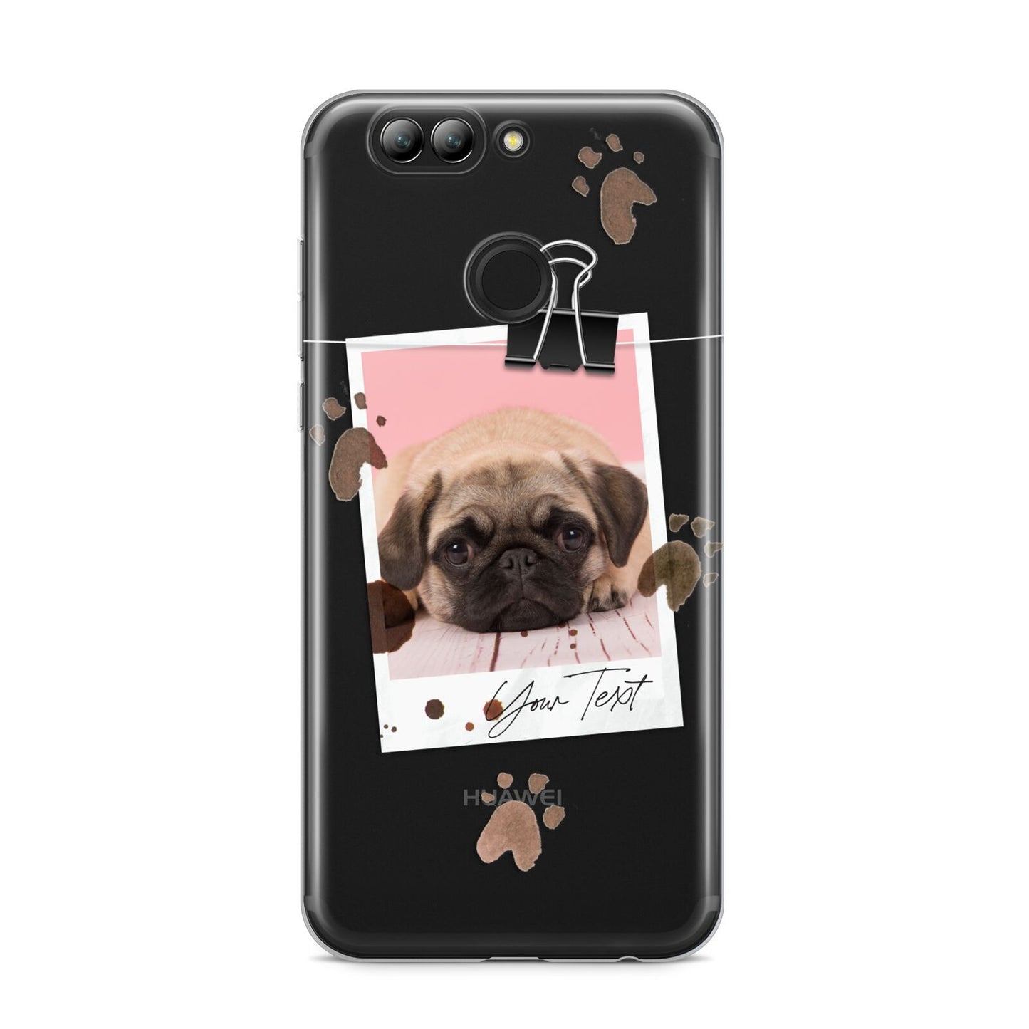 Custom Dog Picture with Name Huawei Nova 2s Phone Case