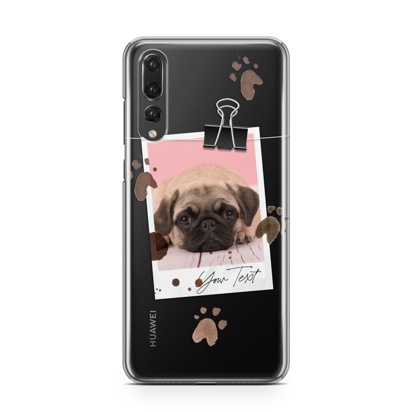 Custom Dog Picture with Name Huawei P20 Pro Phone Case