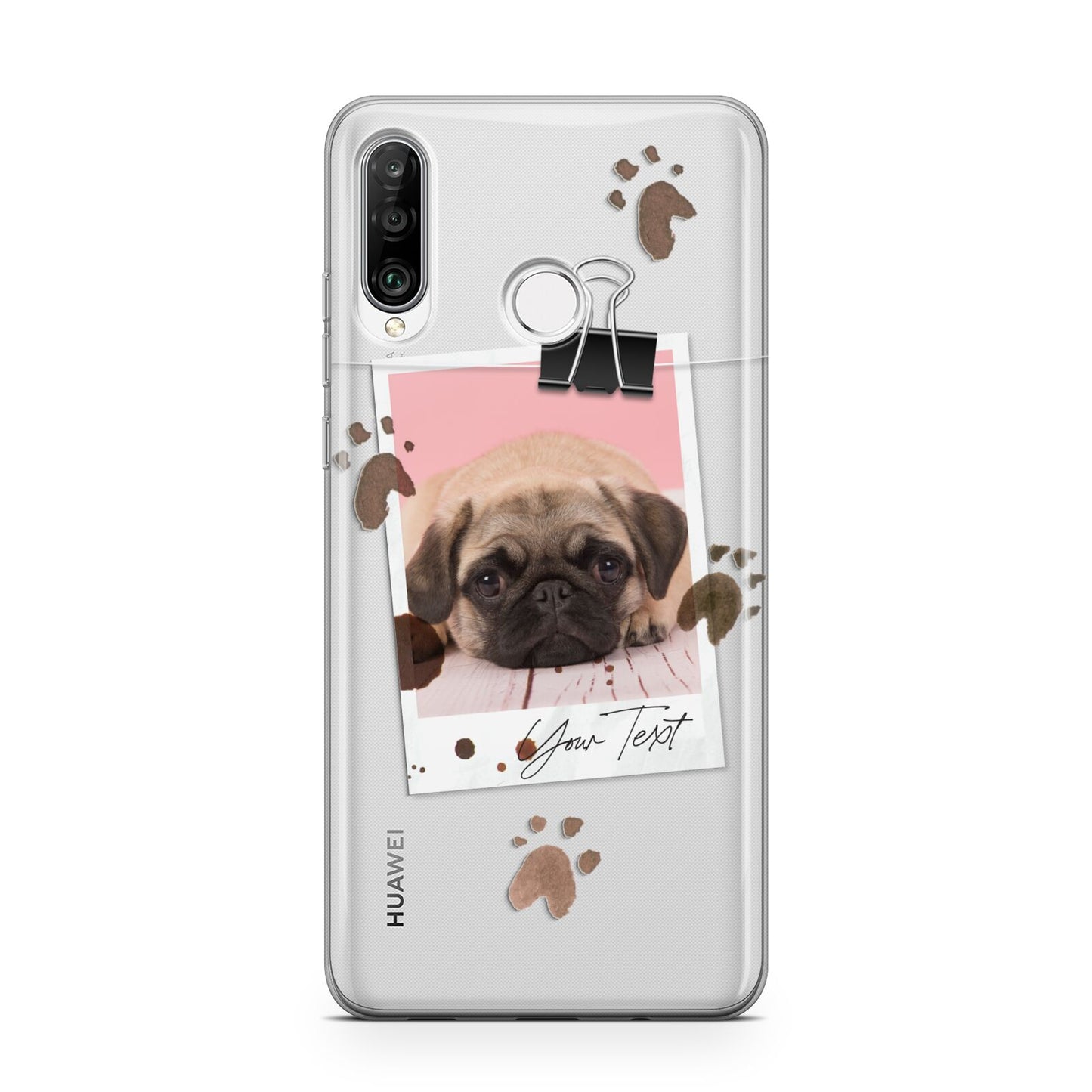 Custom Dog Picture with Name Huawei P30 Lite Phone Case