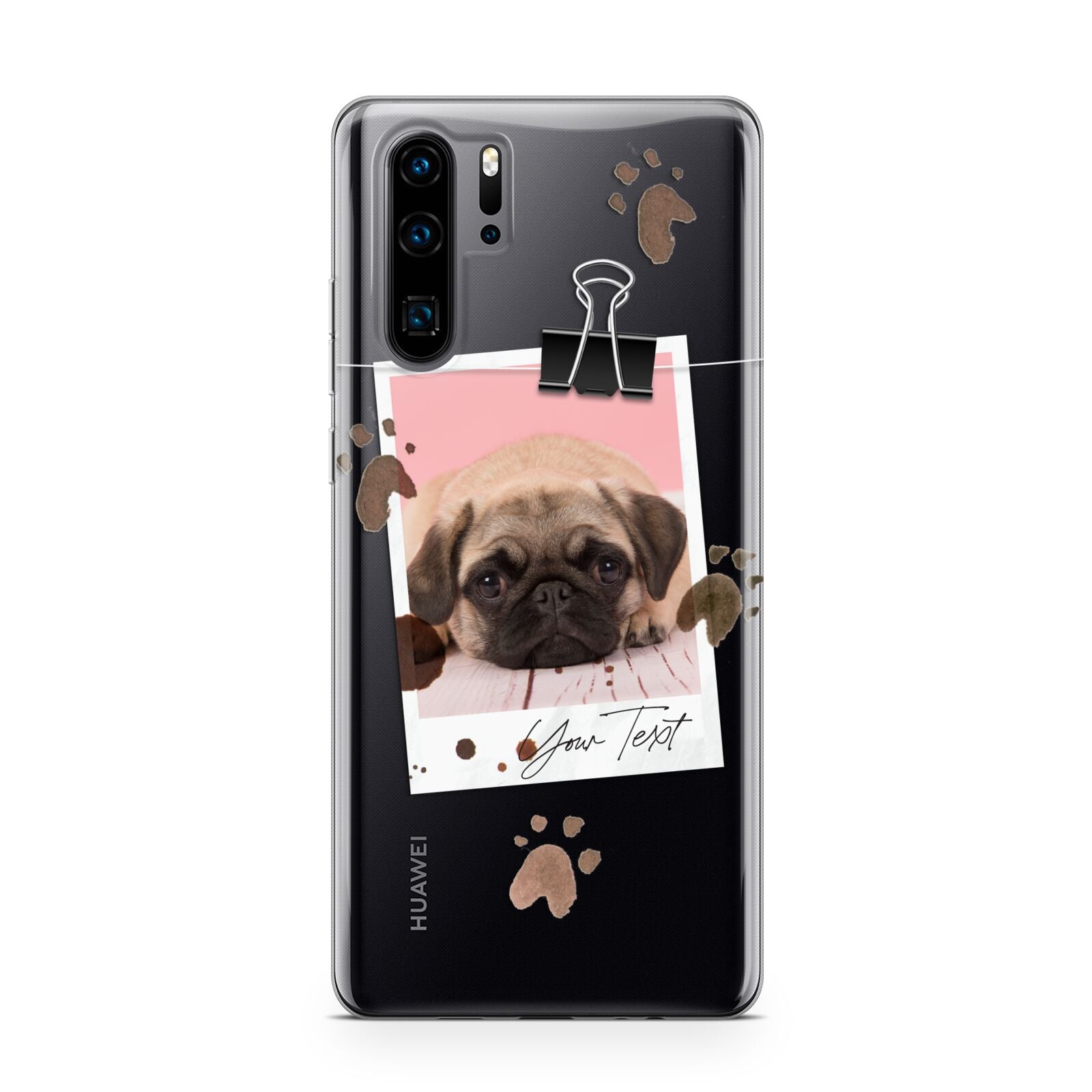 Custom Dog Picture with Name Huawei P30 Pro Phone Case