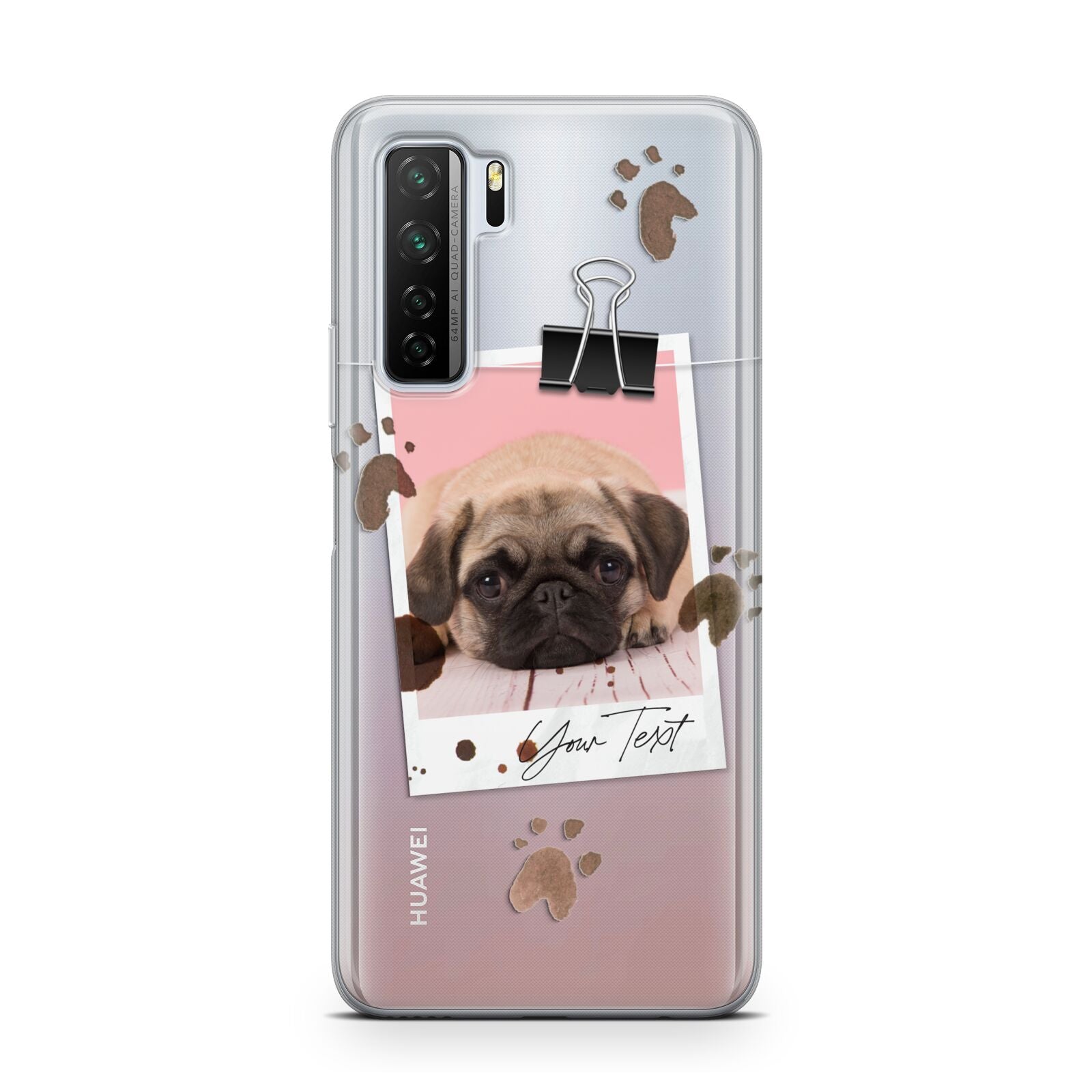 Custom Dog Picture with Name Huawei P40 Lite 5G Phone Case