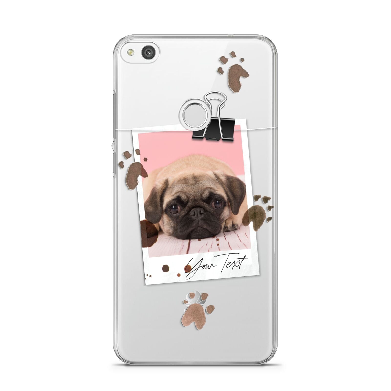 Custom Dog Picture with Name Huawei P8 Lite Case