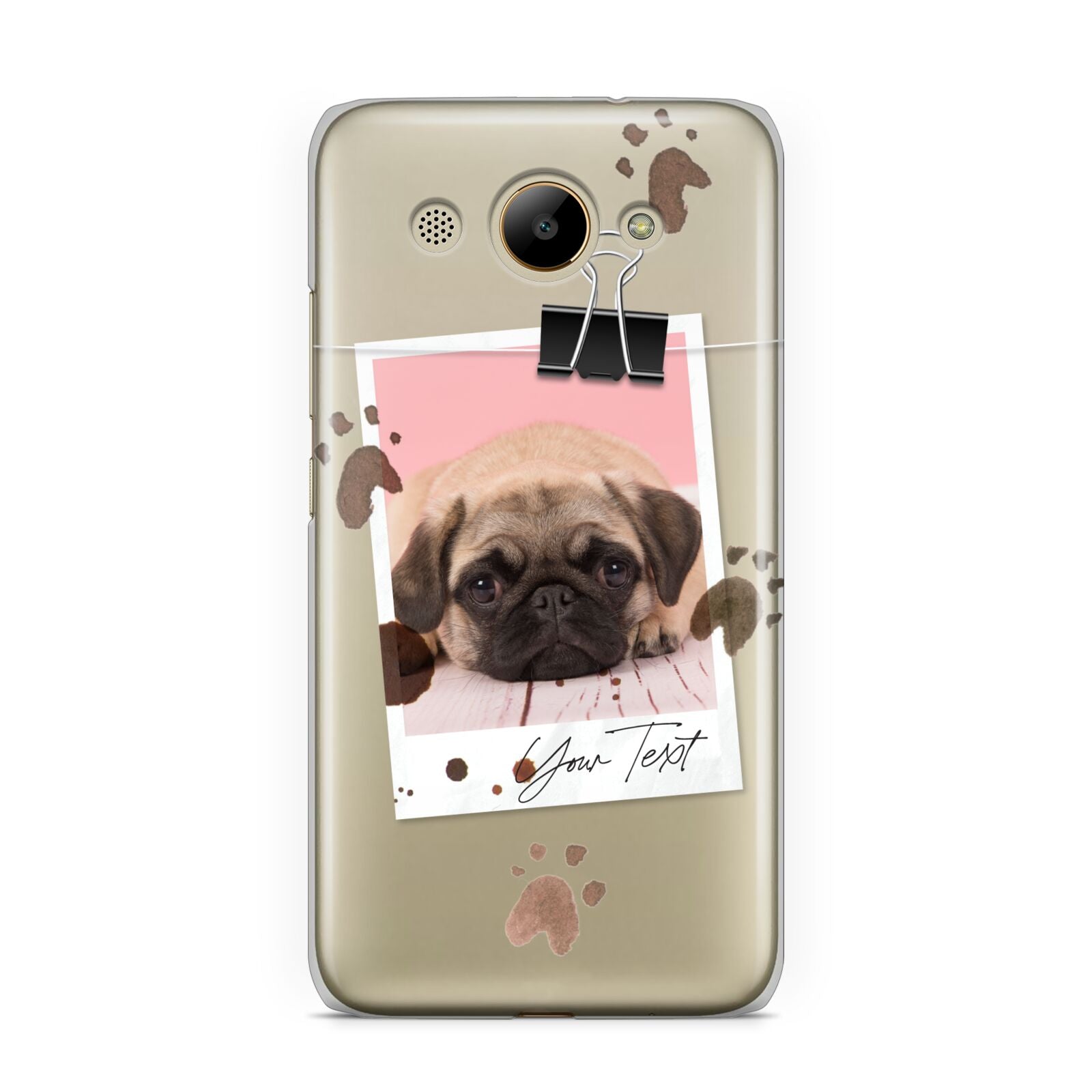 Custom Dog Picture with Name Huawei Y3 2017