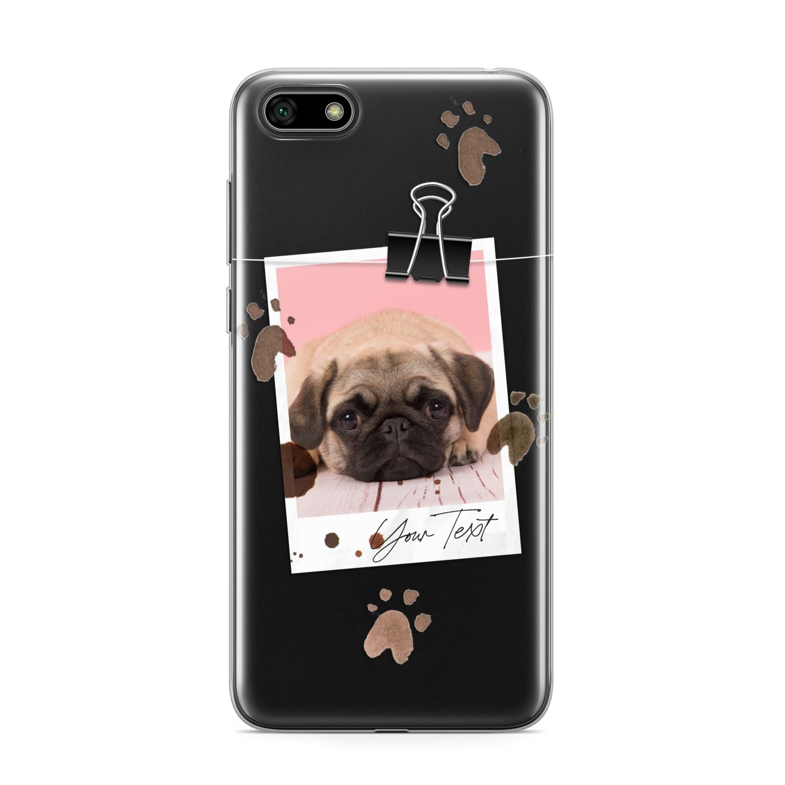 Custom Dog Picture with Name Huawei Y5 Prime 2018 Phone Case