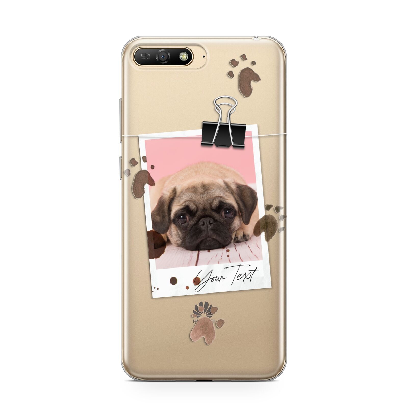 Custom Dog Picture with Name Huawei Y6 2018